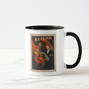 Kellar Devil and Demons with Magic Book Poster Mug