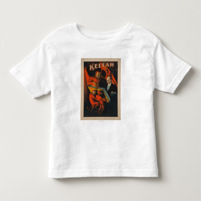 Kellar Devil and Demons with Magic Book Poster Toddler T-Shirt (Front)