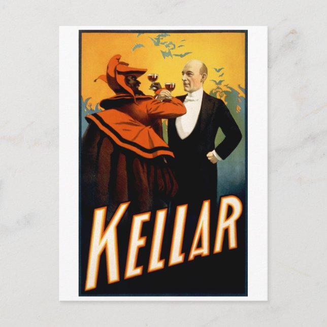 Kellar - Drinks with the Devil Postcard (Front)