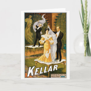 Kellar ~ Gone Magician Vintage Magic Act Card