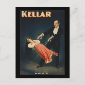 Kellar Levitation 3 Postcard