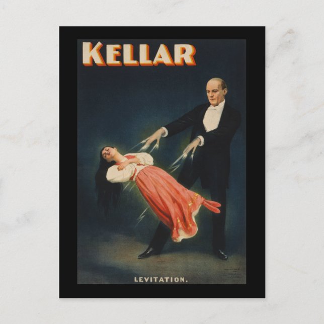 Kellar Levitation 3 Postcard (Front)