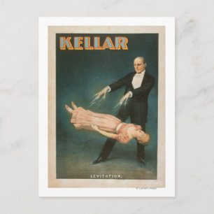 Kellar Levitation Magic Poster #1 Postcard