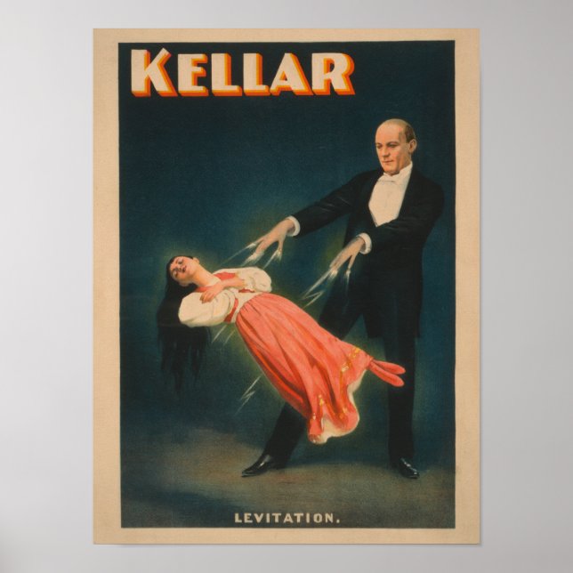 Kellar Levitation Magic Poster #2 (Front)
