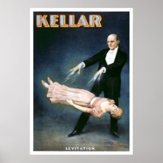 "Kellar Levitation" Vintage Theatre Poster