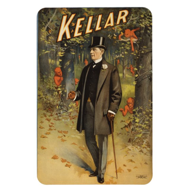 Kellar the Magician A Walk in the Woods Magnet (Vertical)