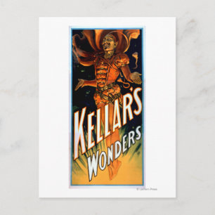Kellar's Wonders Dressed like Devil Magic Postcard