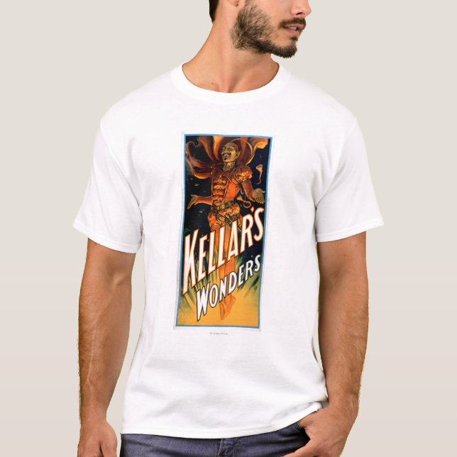 Kellar's Wonders Dressed like Devil Magic T-Shirt (Front)