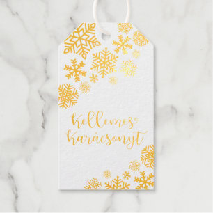 Kellemes Karácsonyt, Hungarian Merry Christmas Gift Tags