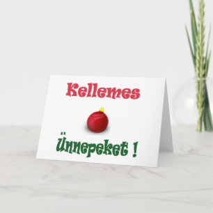 kellemes unnepeket holiday card