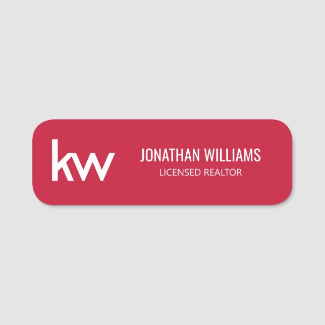 Keller Williams Name Tag (Front)