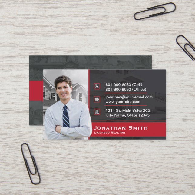 Keller Williams Real Estate Business Card (Front/Back In Situ)