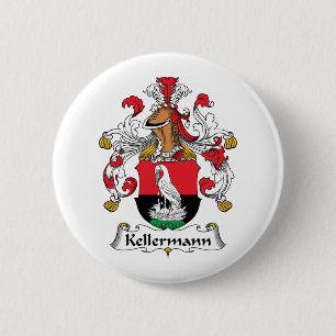 Kellermann Family Crest 6 Cm Round Badge