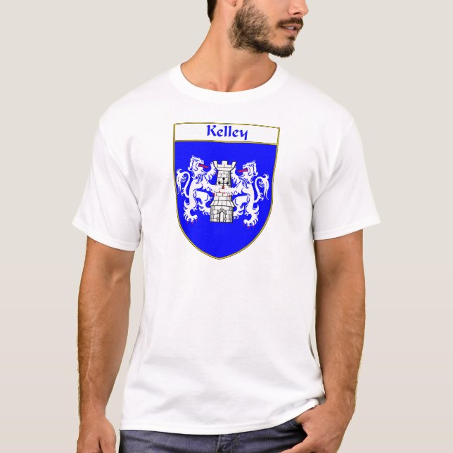 Kelley Coat of Arms/Family Crest T-Shirt (Front)