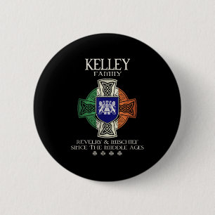 Kelley Family Ireland Kelley Surname 6 Cm Round Badge