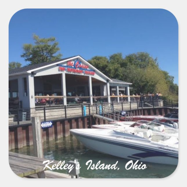 Kelley's Island, Ohio Marina Photo Sticker (Front)