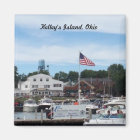 Kelley's Island Portside Marina Ohio Magnet