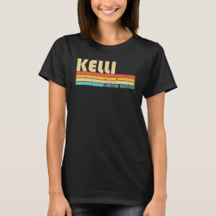 KELLI Name Personalised Retro Vintage 80s 90s Birt T-Shirt