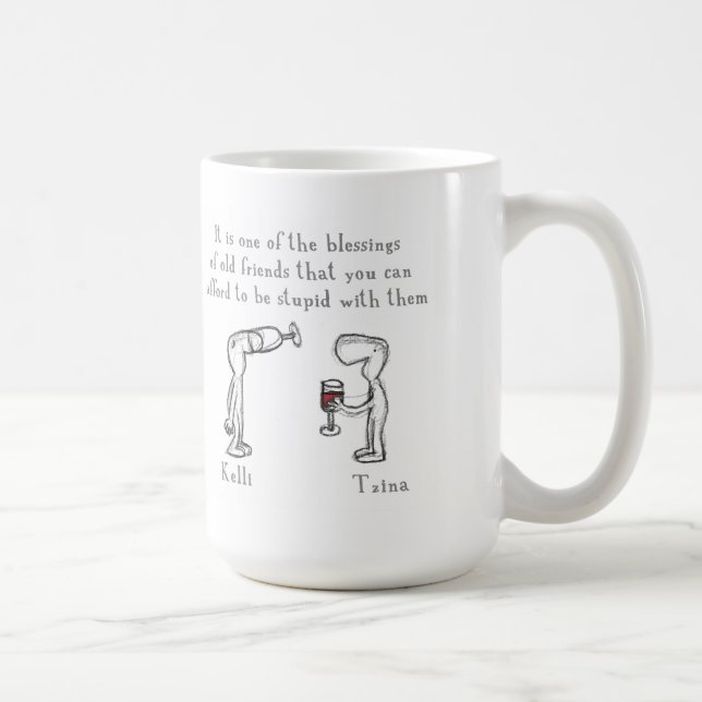 "kelli tzina " coffee mug (Right)