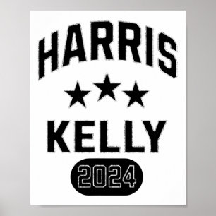 Kelly 2024 For President Vintage Curved Baseball Poster