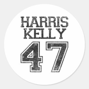 Kelly 2024 Kamala Harris Mark Kelly Vintage Presid Classic Round Sticker