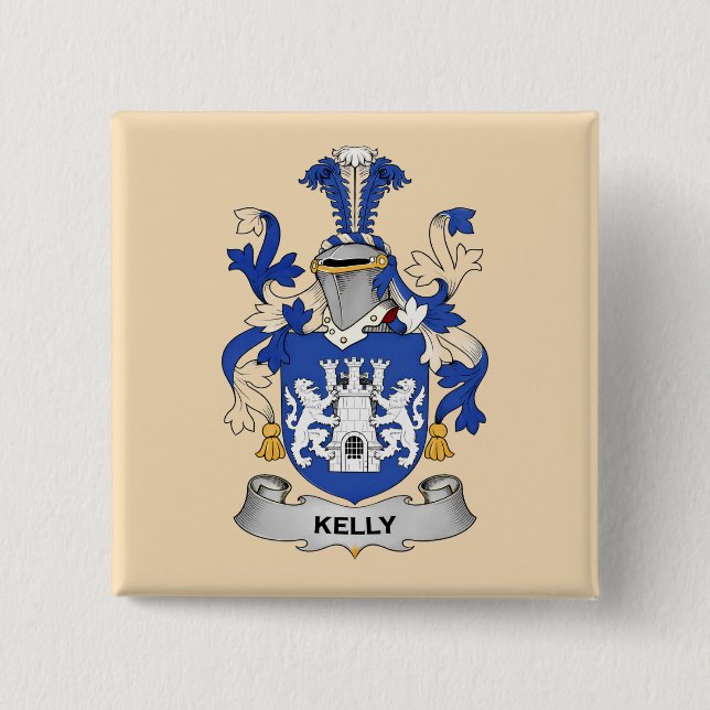 Kelly Coat of Arms Button (Front)