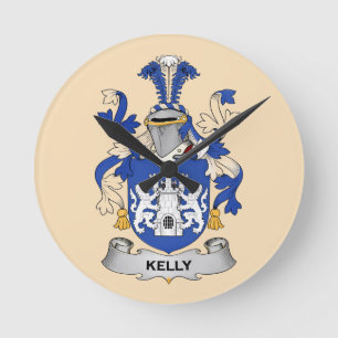 Kelly Coat of Arms Clock