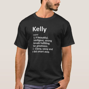 KELLY Definition Personalised Name Funny Christmas T-Shirt