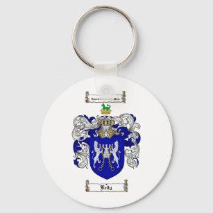 KELLY FAMILY CREST -  KELLY COAT OF ARMS KEY RING