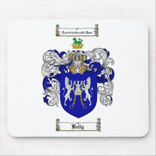 KELLY FAMILY CREST - KELLY COAT OF ARMS MOUSE PAD
