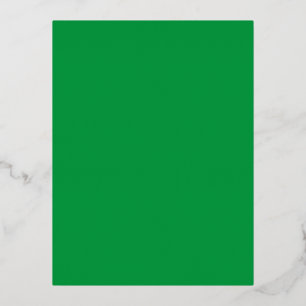 Kelly Green #06983E, Algae Foil Holiday Postcard