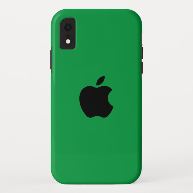 kelly green Apple iPhone XR Case (Back)