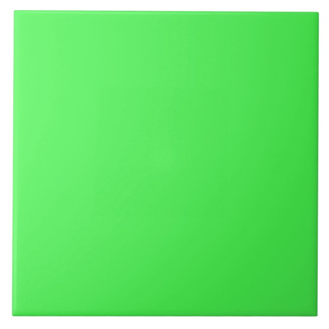 Kelly Green Bright Spring Neon 2015 Colour Trend Ceramic Tile (Front)