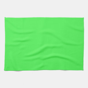 Kelly Green Bright Spring Neon 2015 Colour Trend Tea Towel