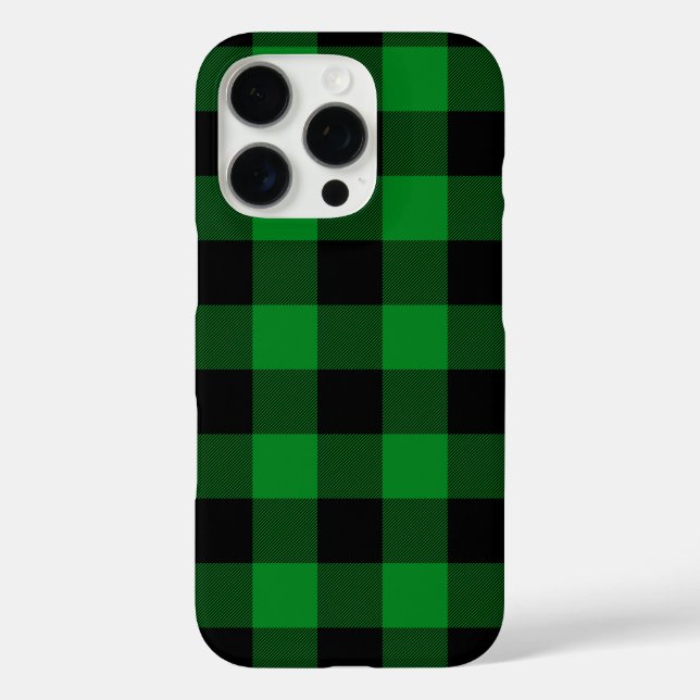 Kelly Green Buffalo Plaid  Case-Mate iPhone Case (Back)
