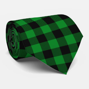 Kelly Green Buffalo Plaid Tie