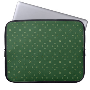 Kelly Green   Golden Zinnia Sun Laptop Sleeve