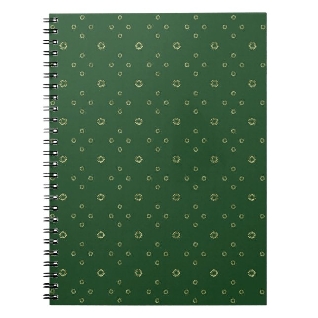 Kelly Green | Golden Zinnia Sun Notebook (Front)