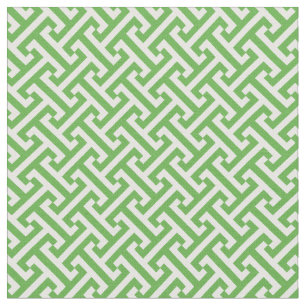 Kelly Green Greek Key Pattern Fabric