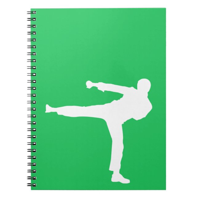 Kelly Green Martial Arts Notebook (Front)