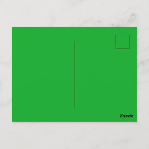 Kelly Green Minimalist Nature Postcard Design