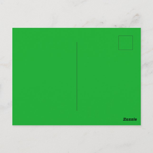 Kelly Green Postcard (Back)
