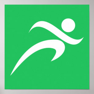 Kelly Green Running Poster