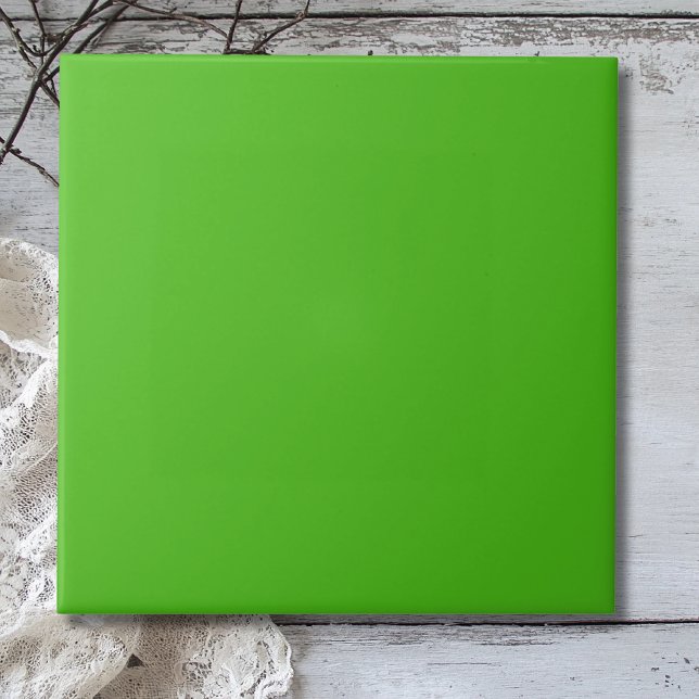 Kelly Green Solid Colour | Classic | Elegant Ceramic Tile (Creator Uploaded)