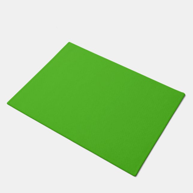 Kelly Green Solid Colour Doormat (Angled)