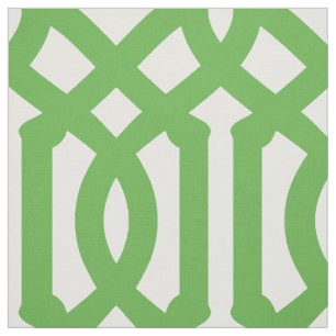 Kelly Green Trellis Large Scale Fabric
