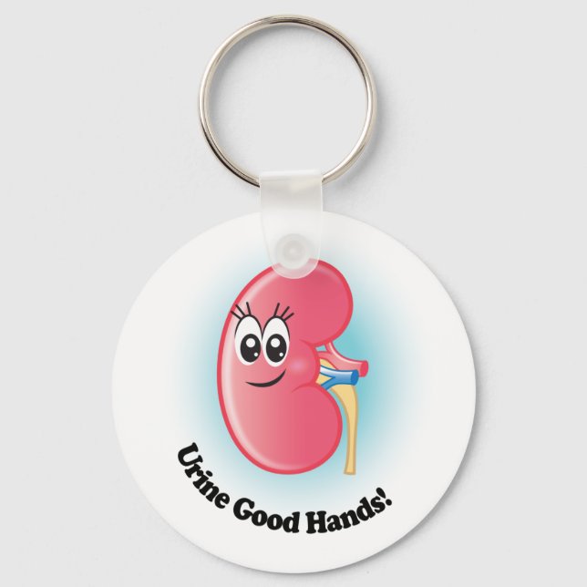 Kelly Kidney "Urine Good Hands" Keychain (Front)