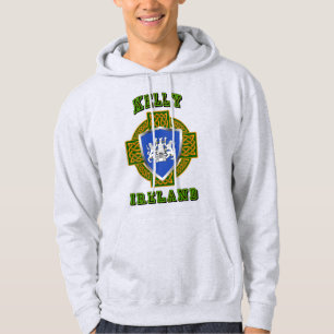Kelly/O'Kelly Irish Shield w/Celtic Cross Hoodie