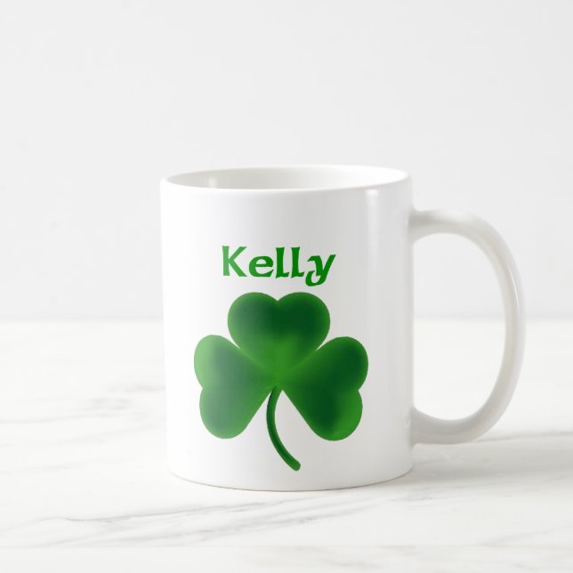 Kelly Shamrock Coffee Mug (Right)