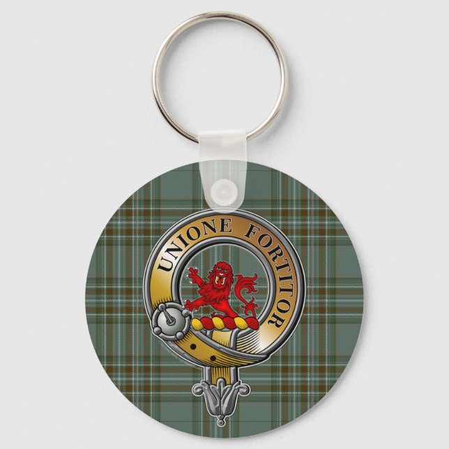 Kelly Tartan & Badge Key Ring (Front)